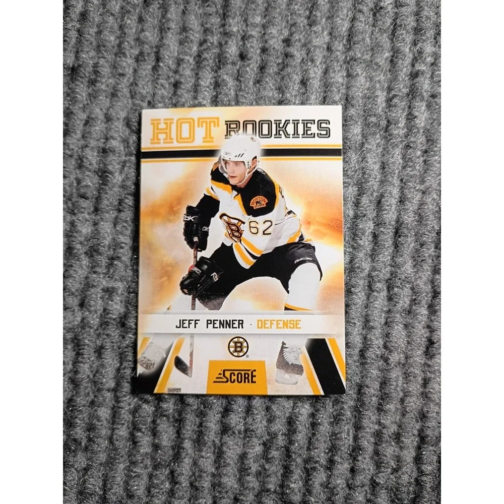 2010 Score Hot Rookies Boston Bruins Jeff Penner Hockey Card #537‎